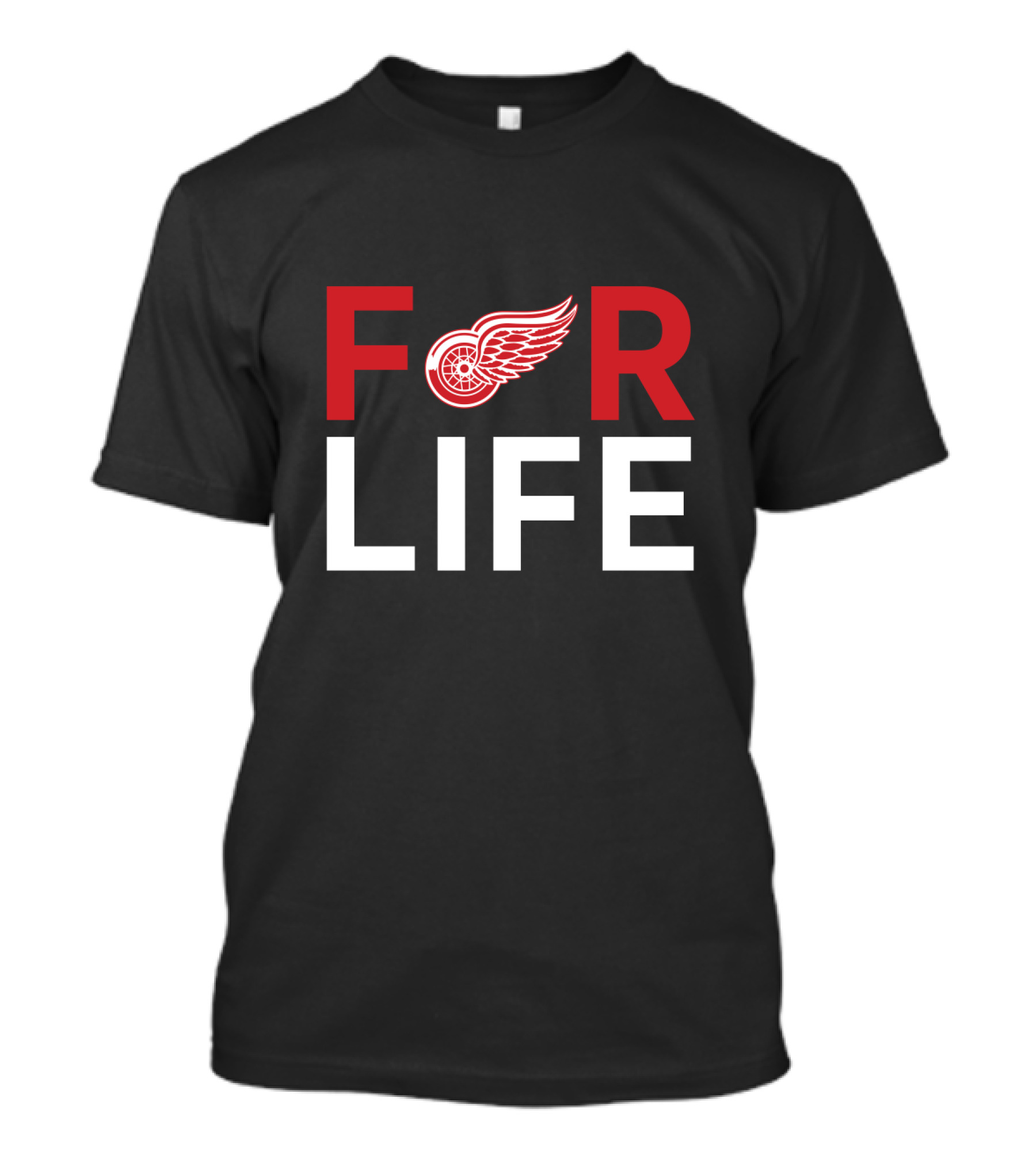 Detroit Red Wings Fans For Life Winged Wheel T-Shirt