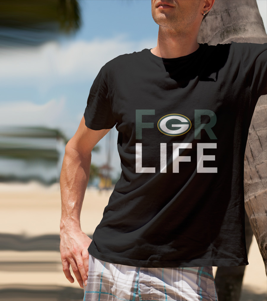 Green Bay Packers For Life Fan Loyalty T-Shirt
