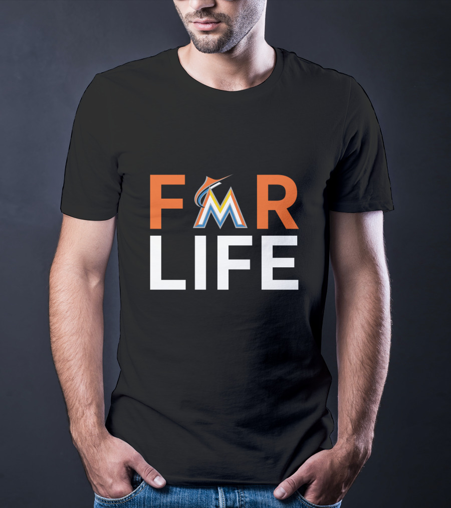For Life Miami Marlins Fans Iconic Baseball Support Enthusiasts T-Shirt