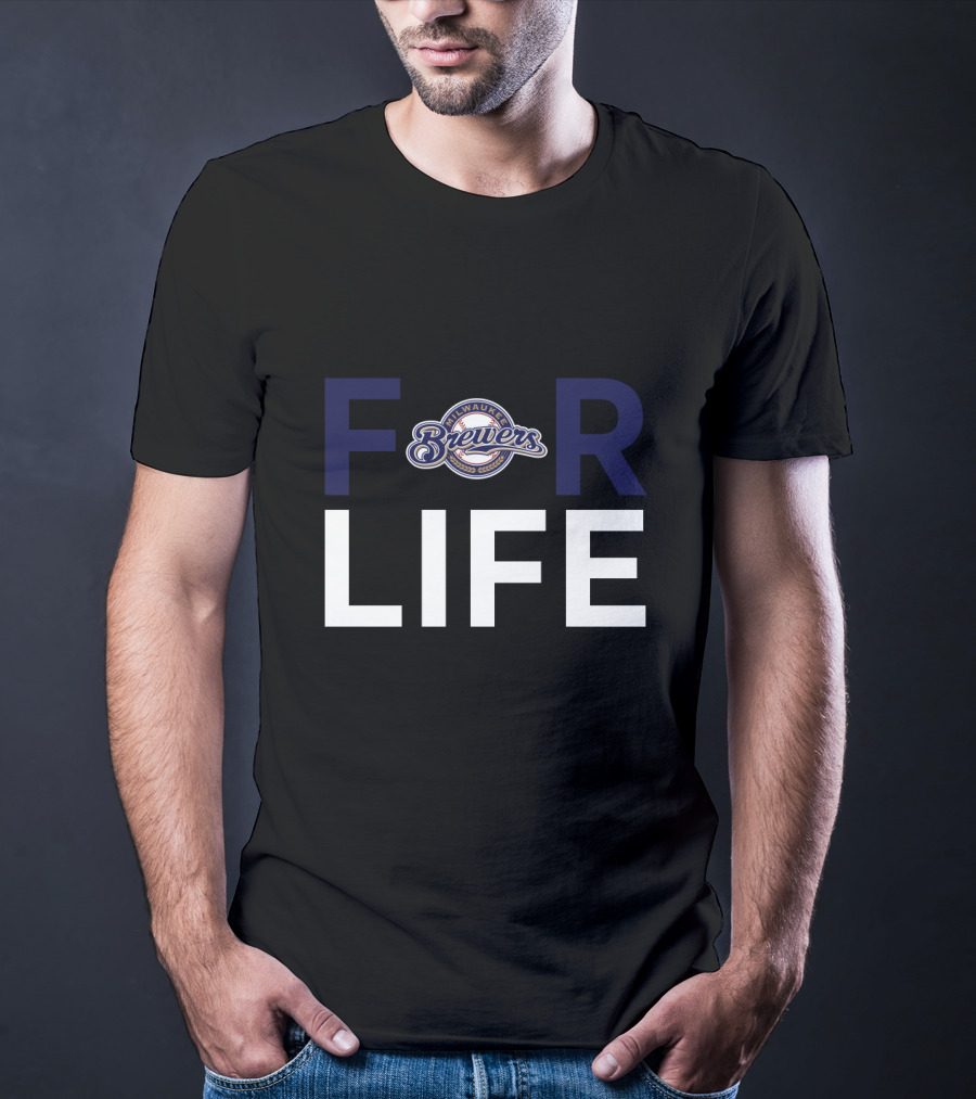 Milwaukee Brewers For Life Loyalty Fandom Collection T-Shirt