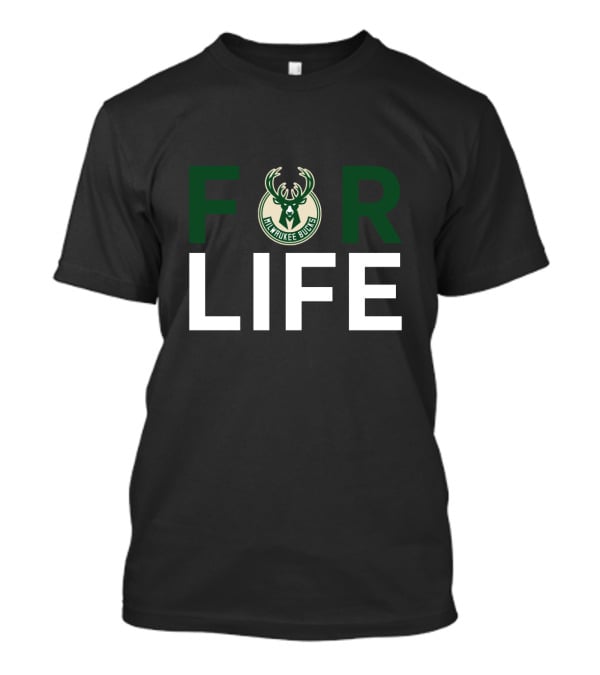 Milwaukee Bucks Logo For Life Fan Dedication T-Shirt