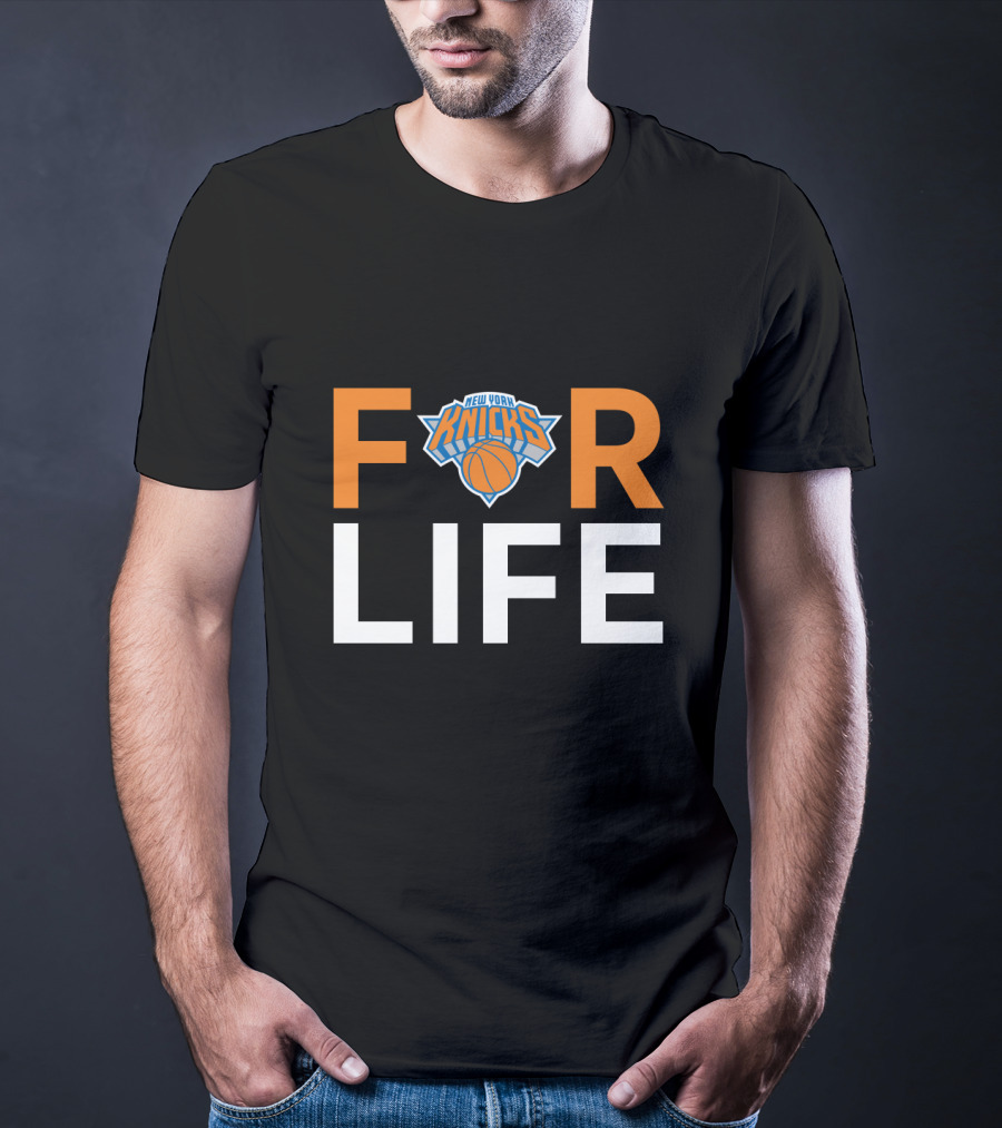 New York Knicks For Life Fan Loyalty T-Shirt