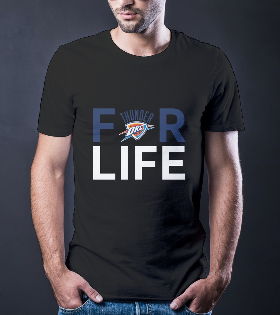 Oklahoma City Thunder For Life Fan Pride T-Shirt