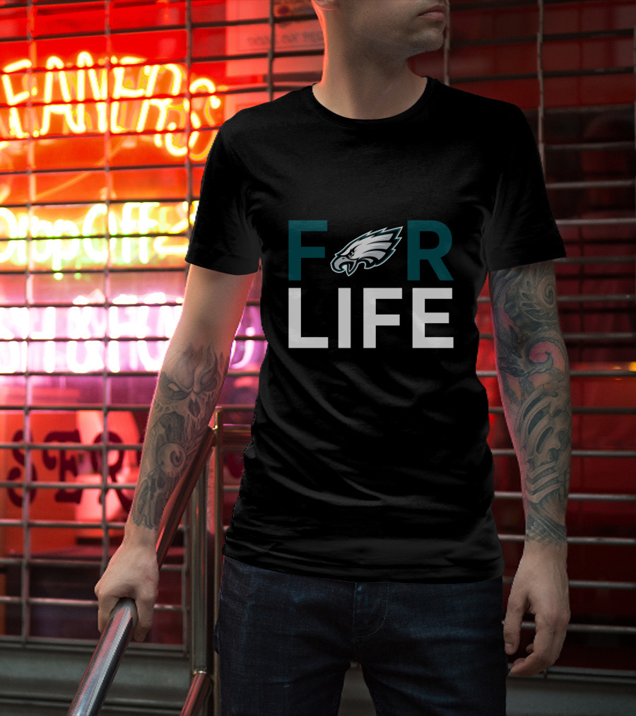 For Life Philadelphia Eagles Fans Nfl Team Pride T-Shirt