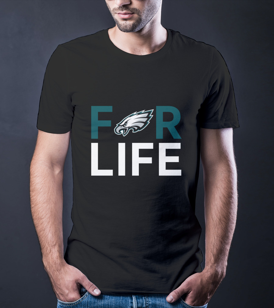 For Life Philadelphia Eagles Fans Nfl Team Pride T-Shirt