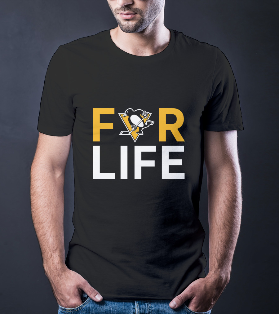 For Life Pittsburgh Penguins Fans Iconic Hockey T-Shirt