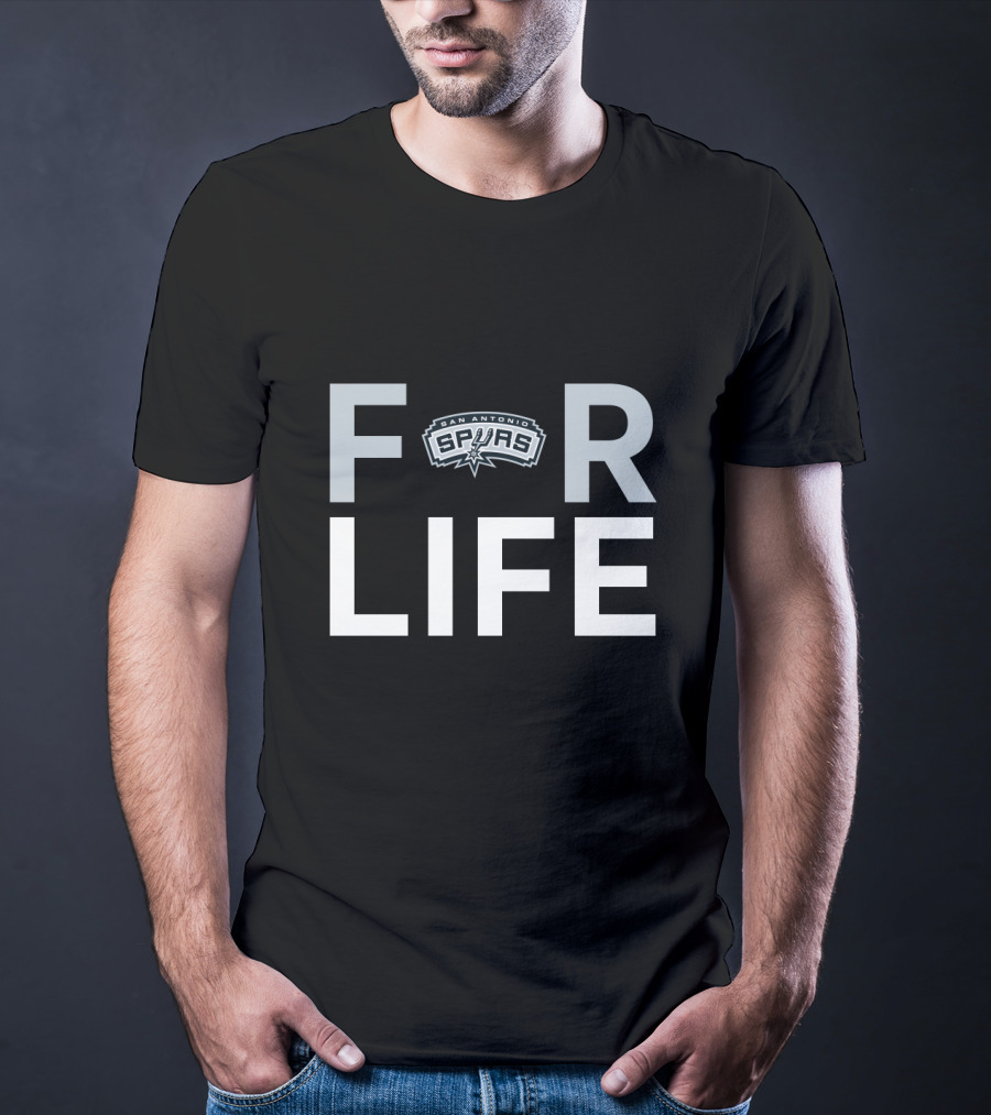 San Antonio Spurs For Life Fan Statement T-Shirt