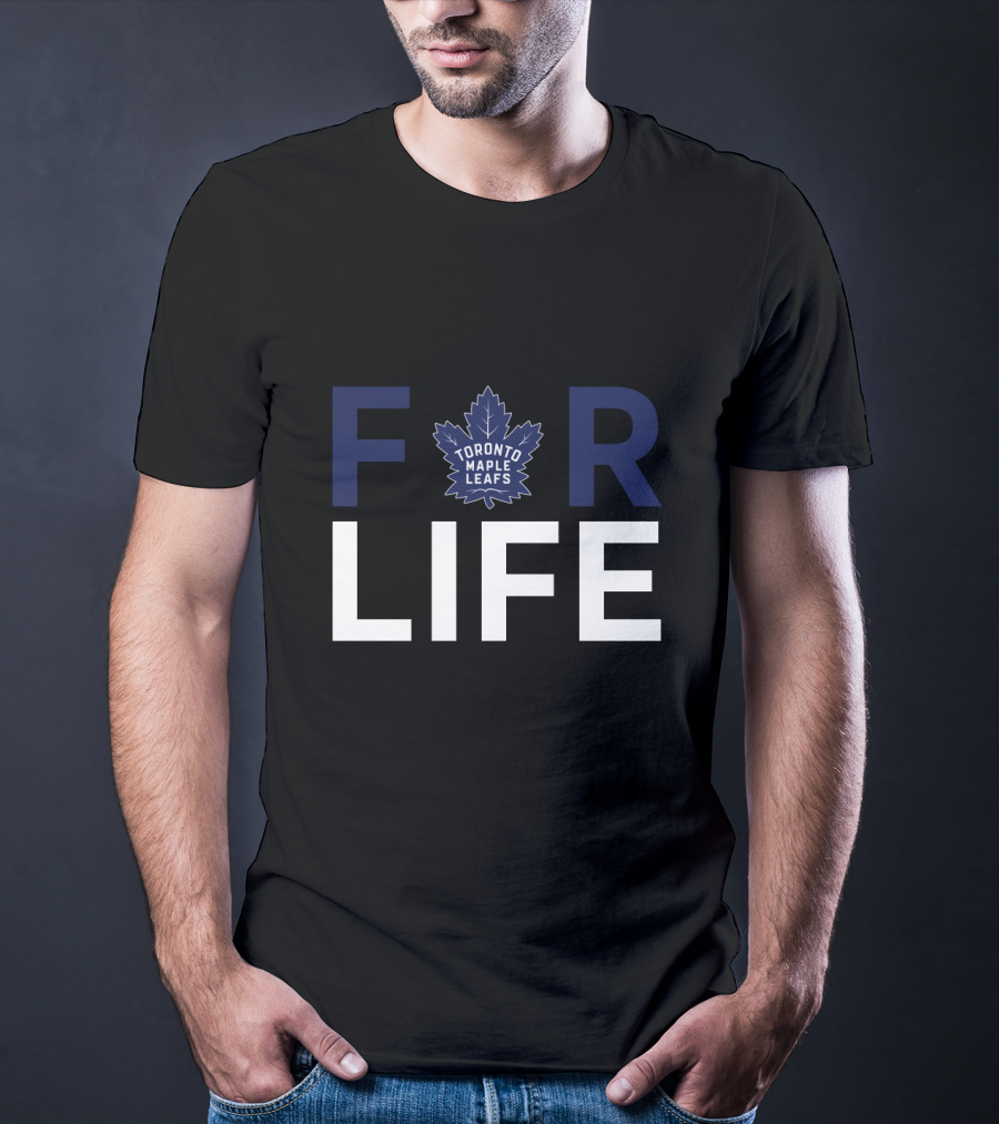 Toronto Maple Leafs Logo Centralized In Bold For Life T-Shirt