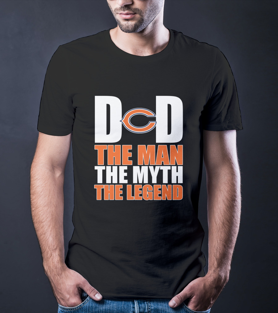 Chicago Bears Dad The Man The Myth The Legend T-Shirt