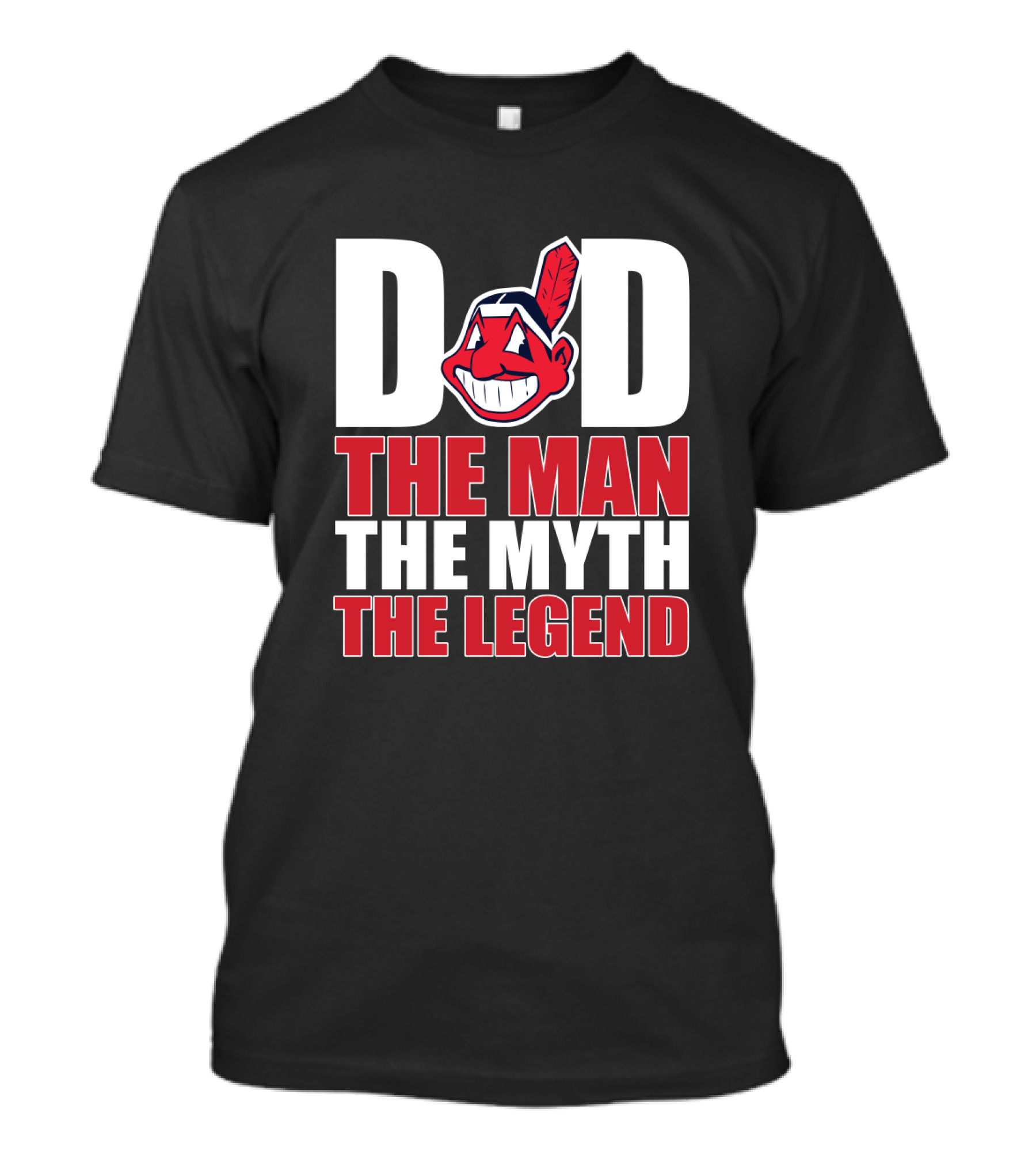 Cleveland Indians Dad The Man The Myth The Legend T-Shirt