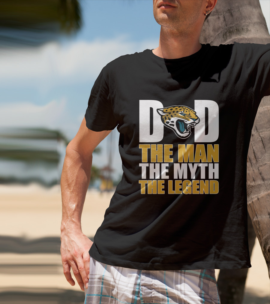 Jacksonville Jaguars Dad The Man The Myth The Legend Father's Day T-Shirt