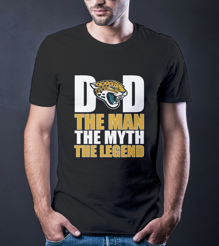 Jacksonville Jaguars Dad The Man The Myth The Legend Father's Day T-Shirt