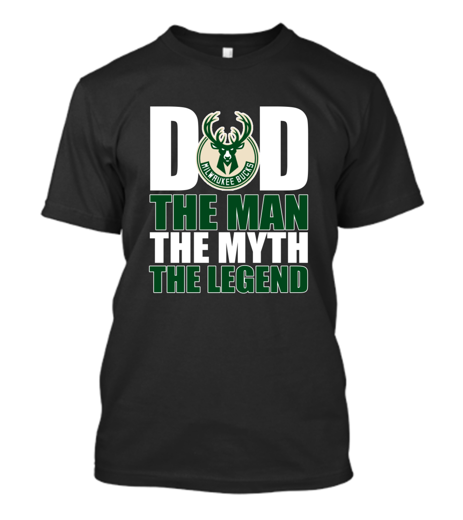 Milwaukee Bucks Dad The Man The Myth The Legend Father's Day Gift T-Shirt