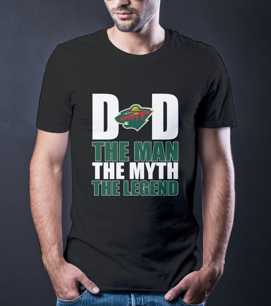 Minnesota Wild Dad The Man The Myth The Legend T-Shirt