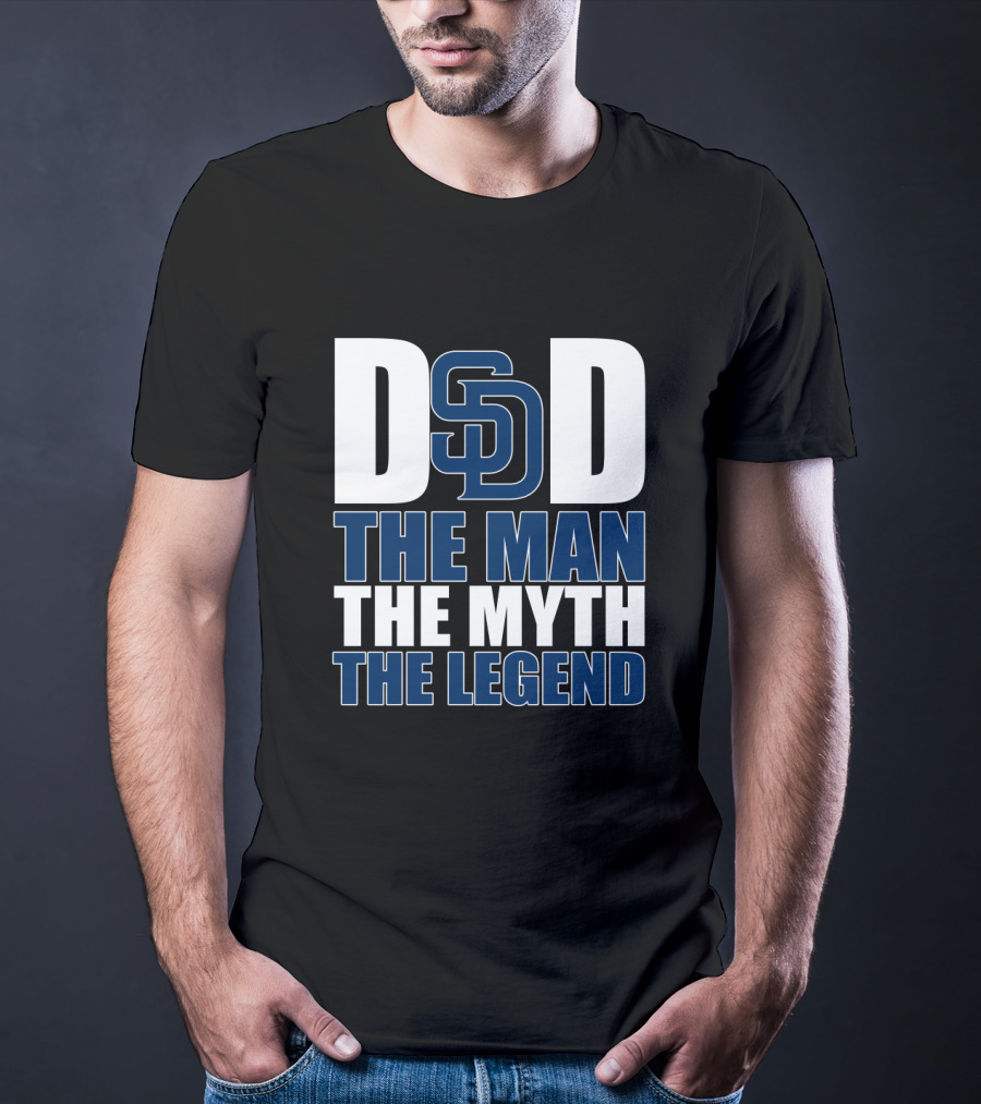 San Diego Padres Dad The Man The Myth The Legend T-Shirt