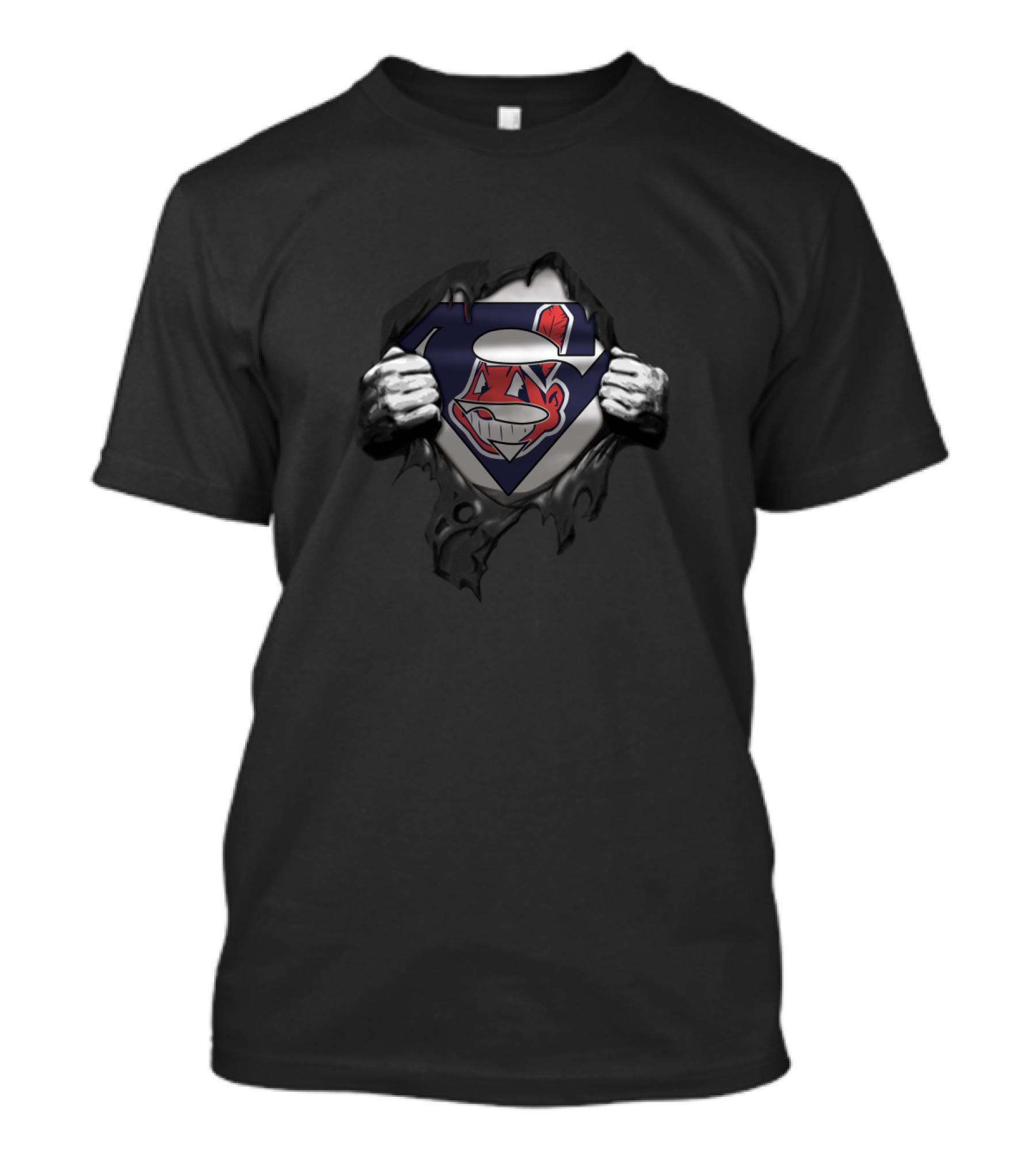 Cleveland Indians Superman Logo Shirt Fan Crossover T-Shirt