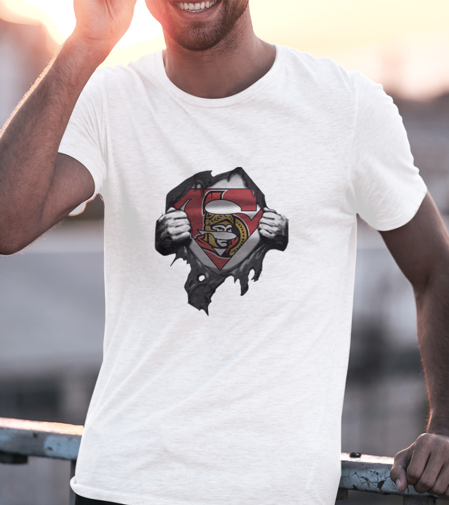 Ottawa Senators Superhero Conceptual Design For Fans T-Shirt