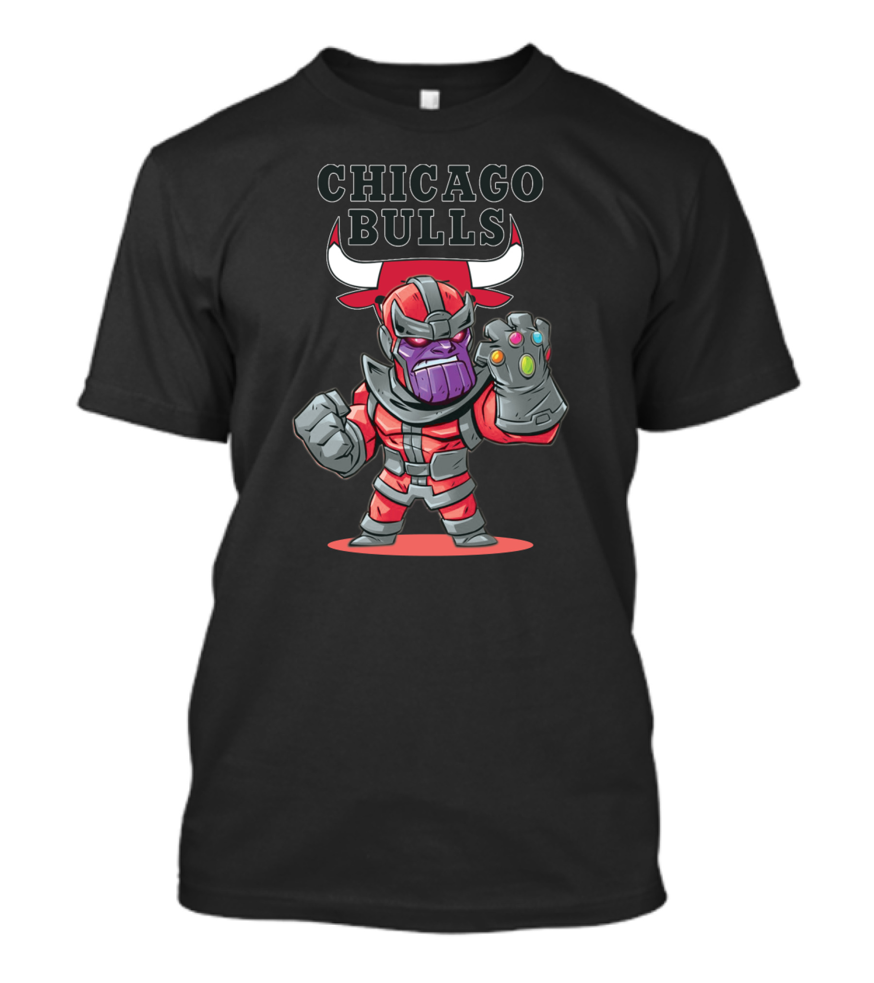 Chicago Bulls Thanos Crossover Fans Avengers Comics T-Shirt