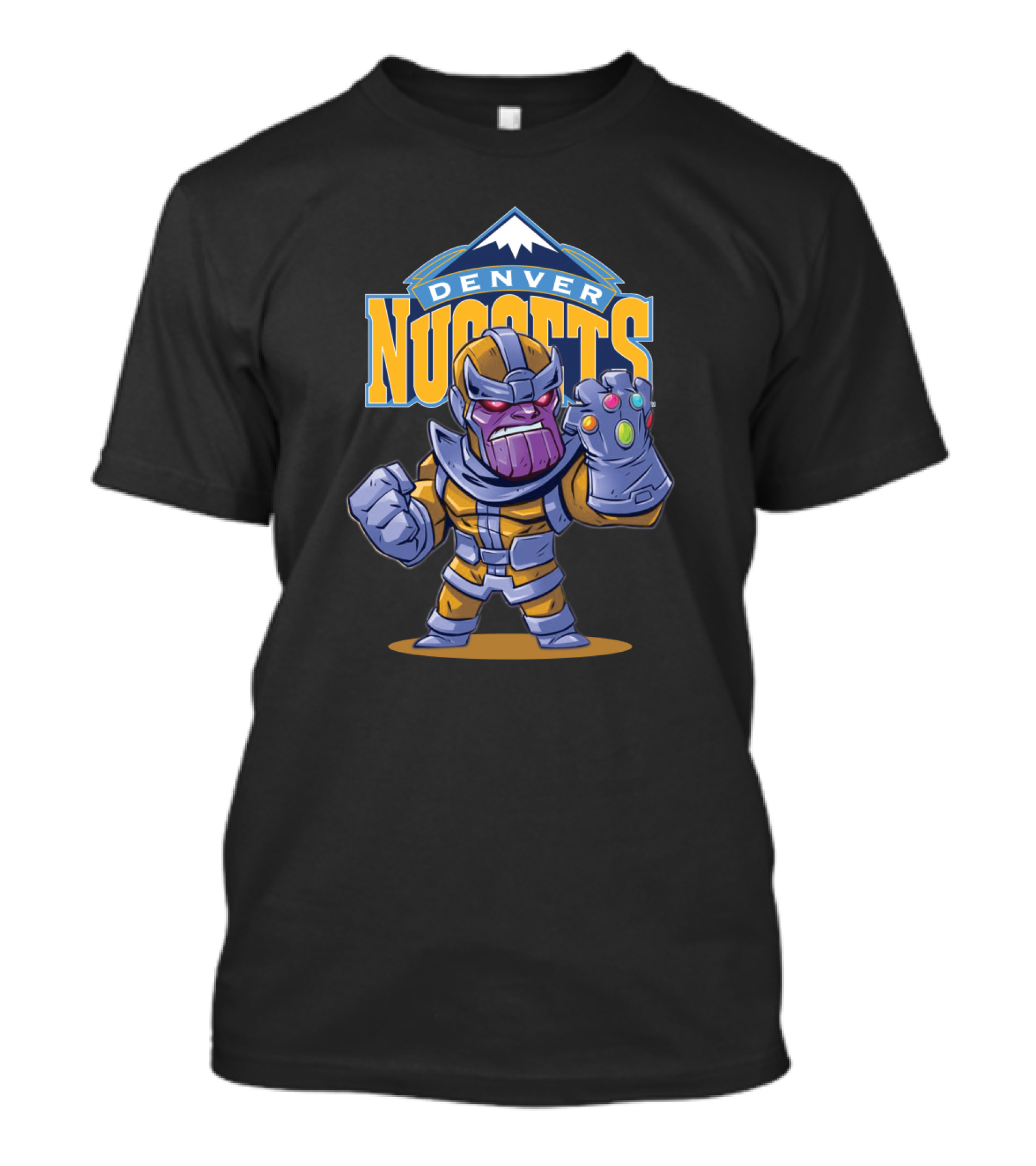 Thanos Denver Nuggets Fan Marvel Basketball Mashup T-Shirt