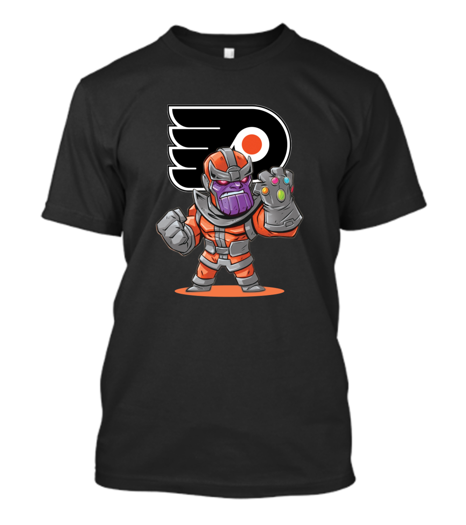 Thanos Philadelphia Flyers Fans Mashup With Infinity Gauntlet T-Shirt