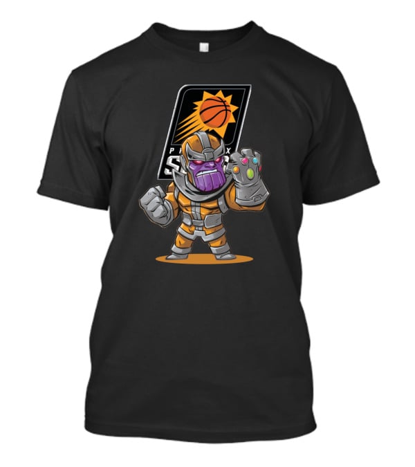 Thanos Meets Phoenix Suns Infinity Gauntlet Basketball Crossover T-Shirt