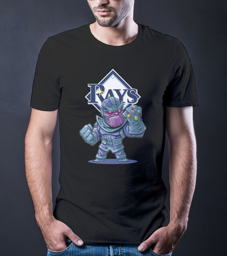 Tampa Bay Rays Fans Thanos Mashup With Infinity Gauntlet T-Shirt