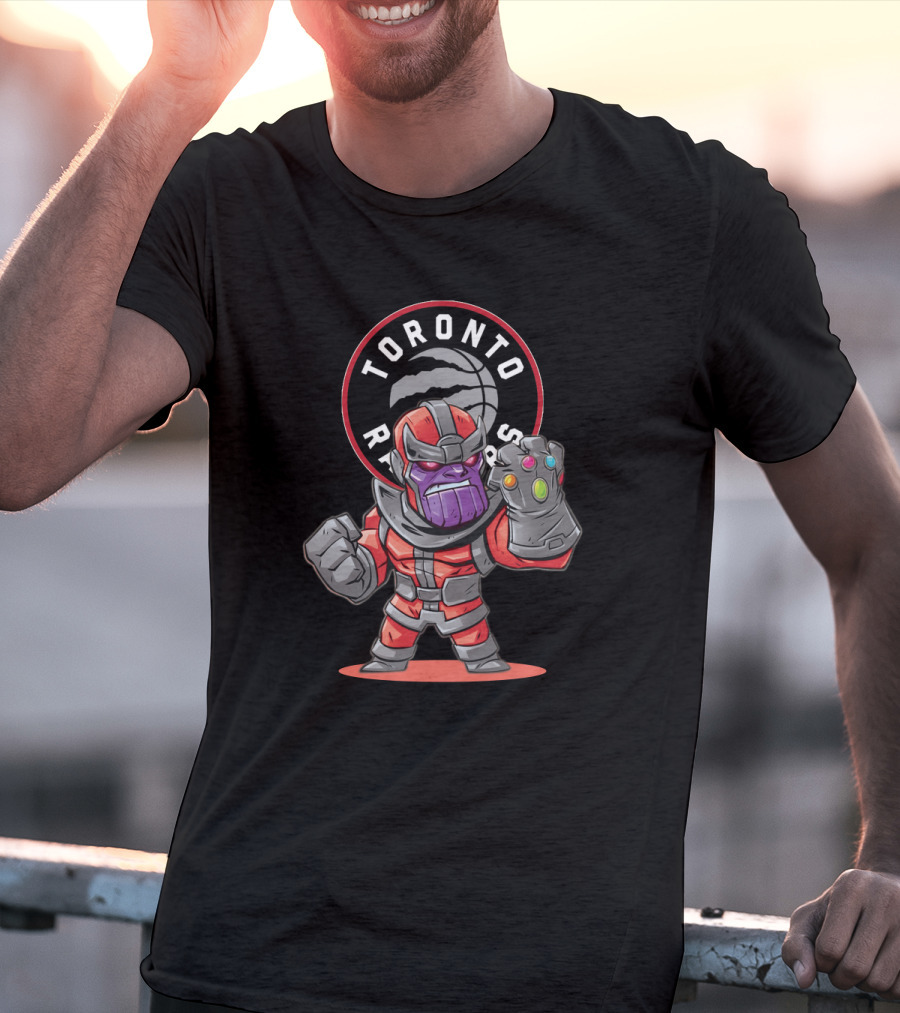Toronto Raptors Thanos Infinity Gauntlet Crossover T-Shirt