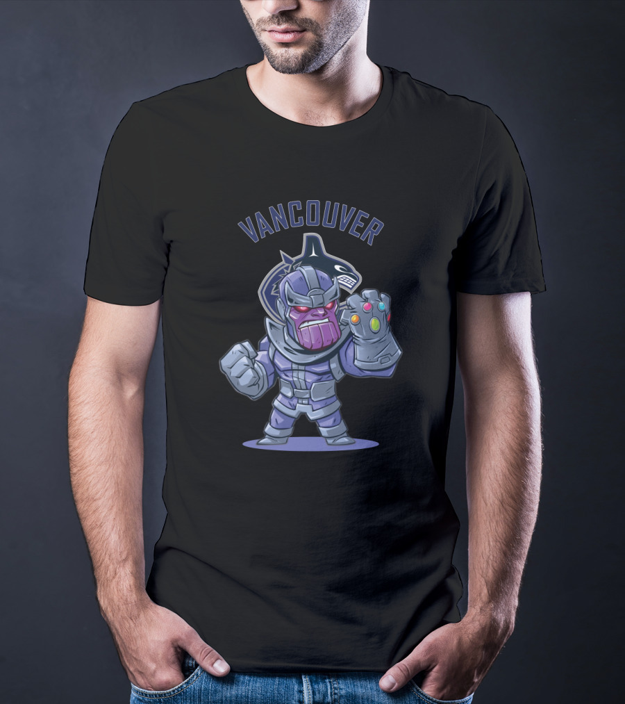 Vancouver Canucks Thanos Character With Gauntlet T-Shirt