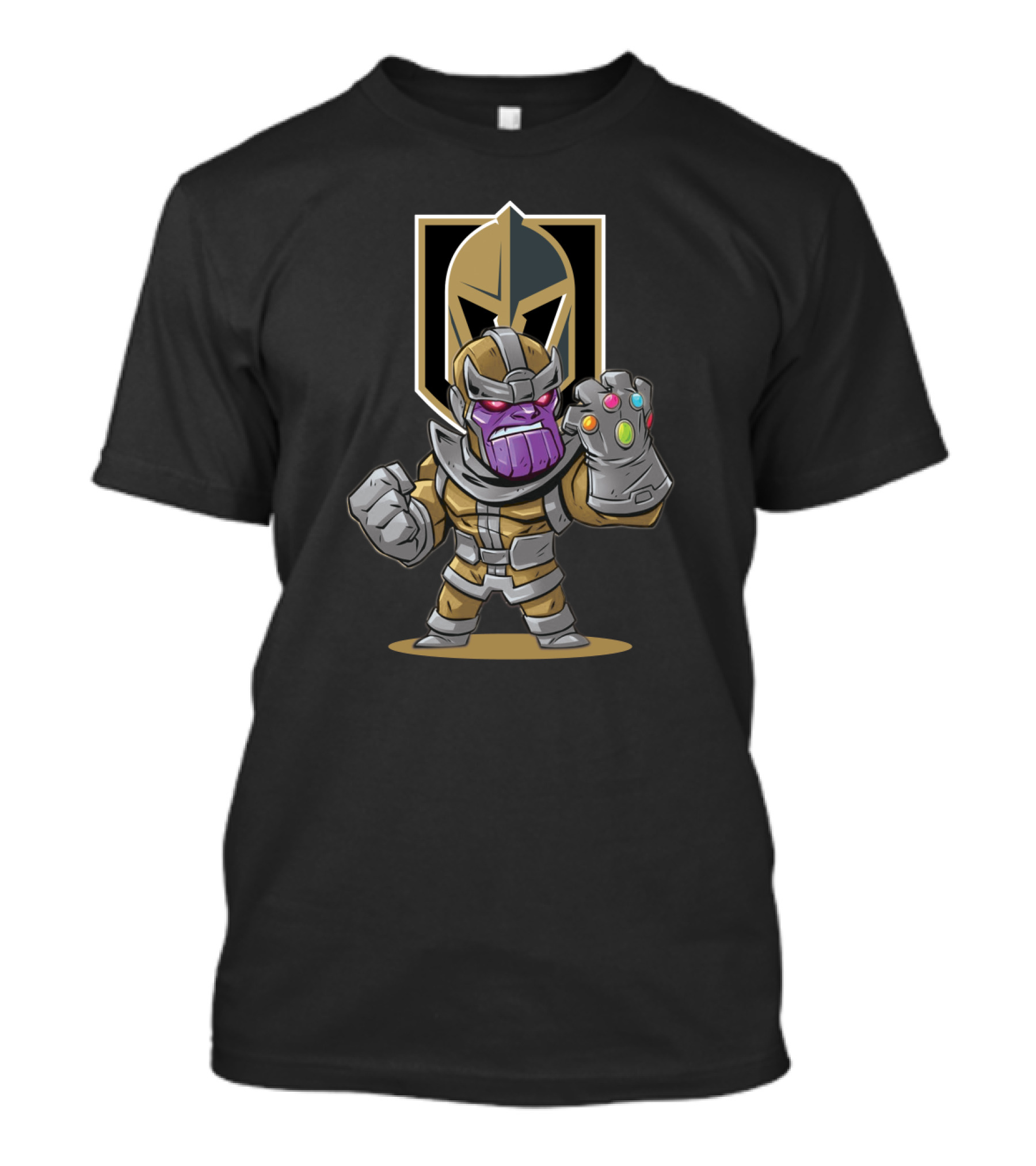 Thanos Infinity Gauntlet Meets Vegas Golden Knights Fan Power T-Shirt
