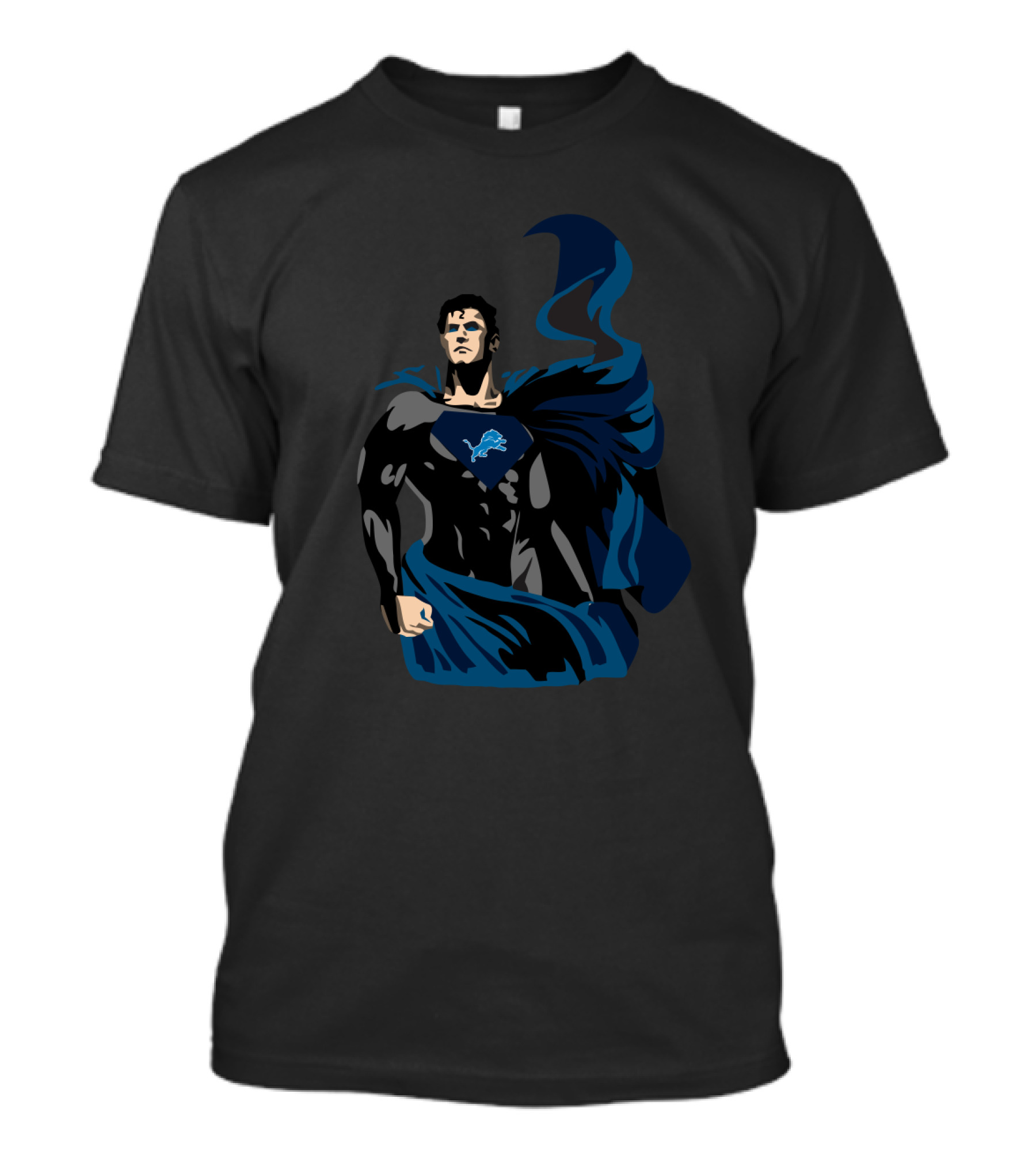 Superman Detroit Lions Fan Icon T-Shirt