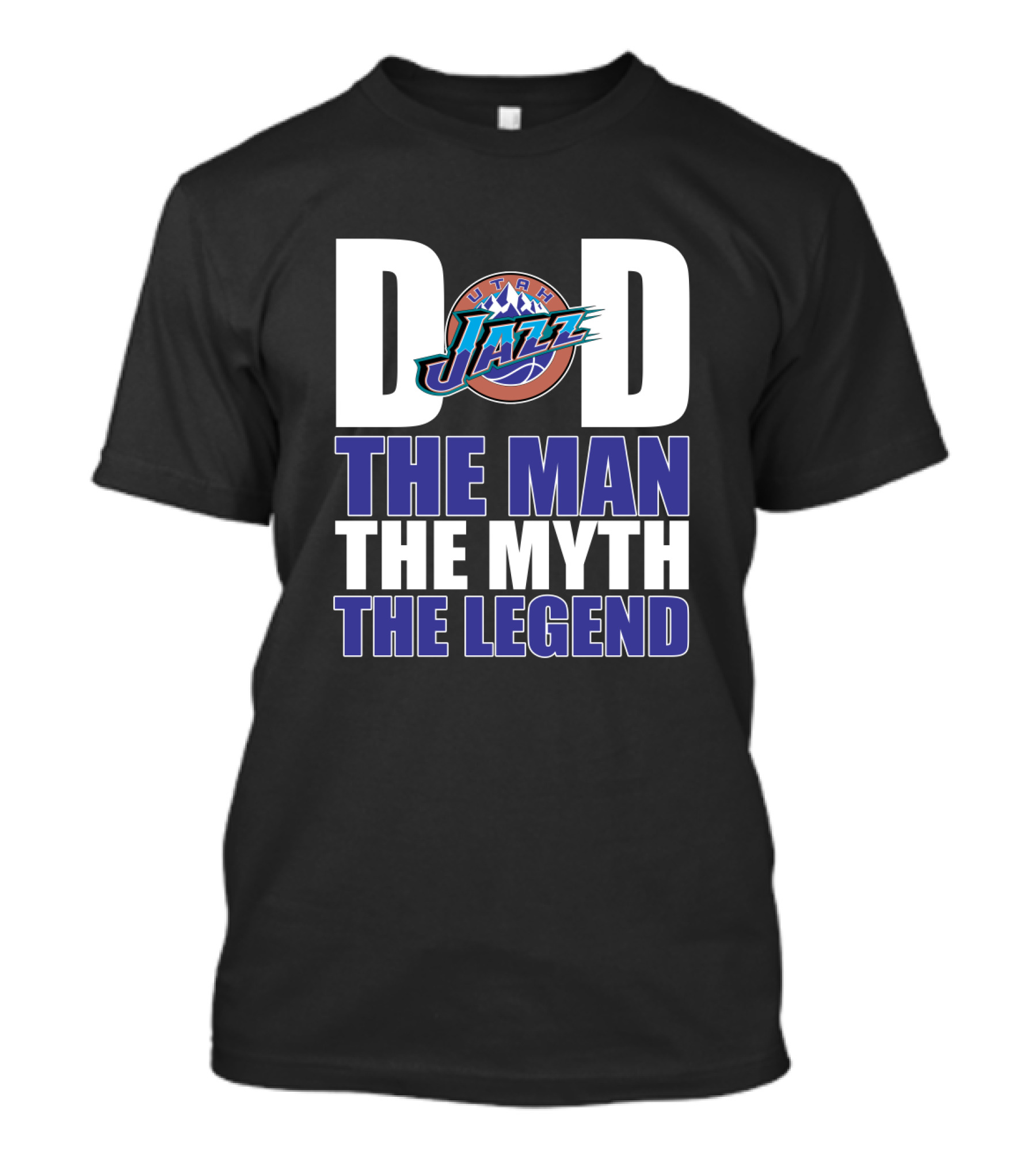 Utah Jazz Dad The Man The Myth The Legend Father's Day T-Shirt