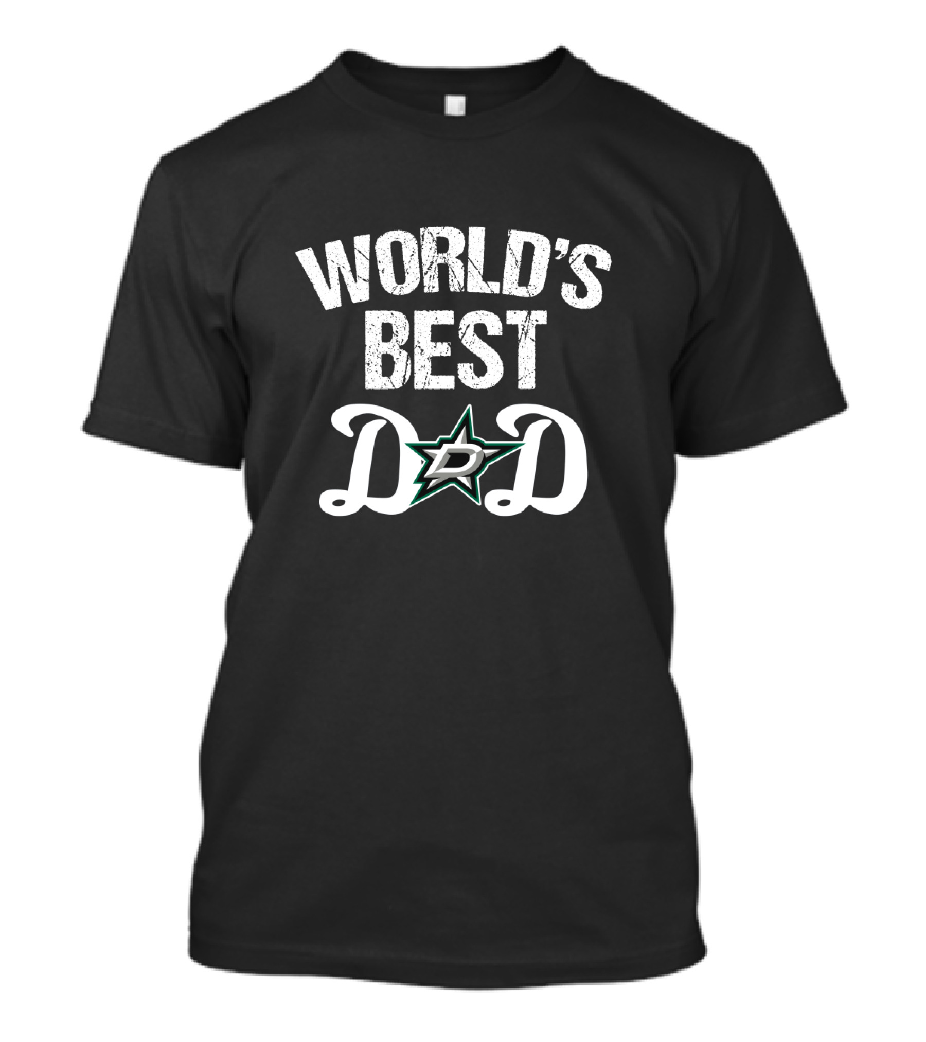 World's Best Dad Dallas Stars Logo Dad T-Shirt