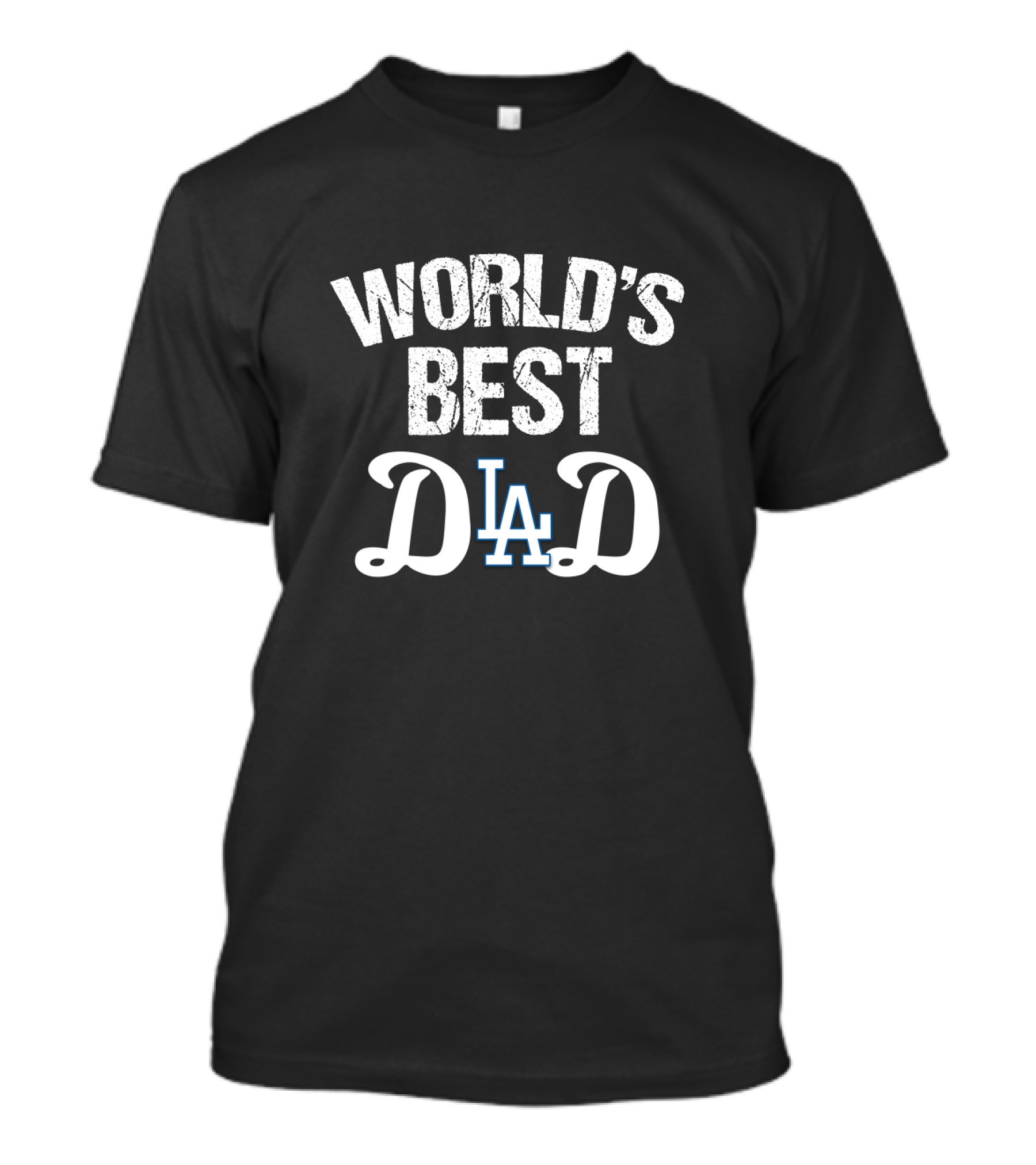 World's Best Los Angeles Dodgers Dad Lad Baseball Fan T-Shirt