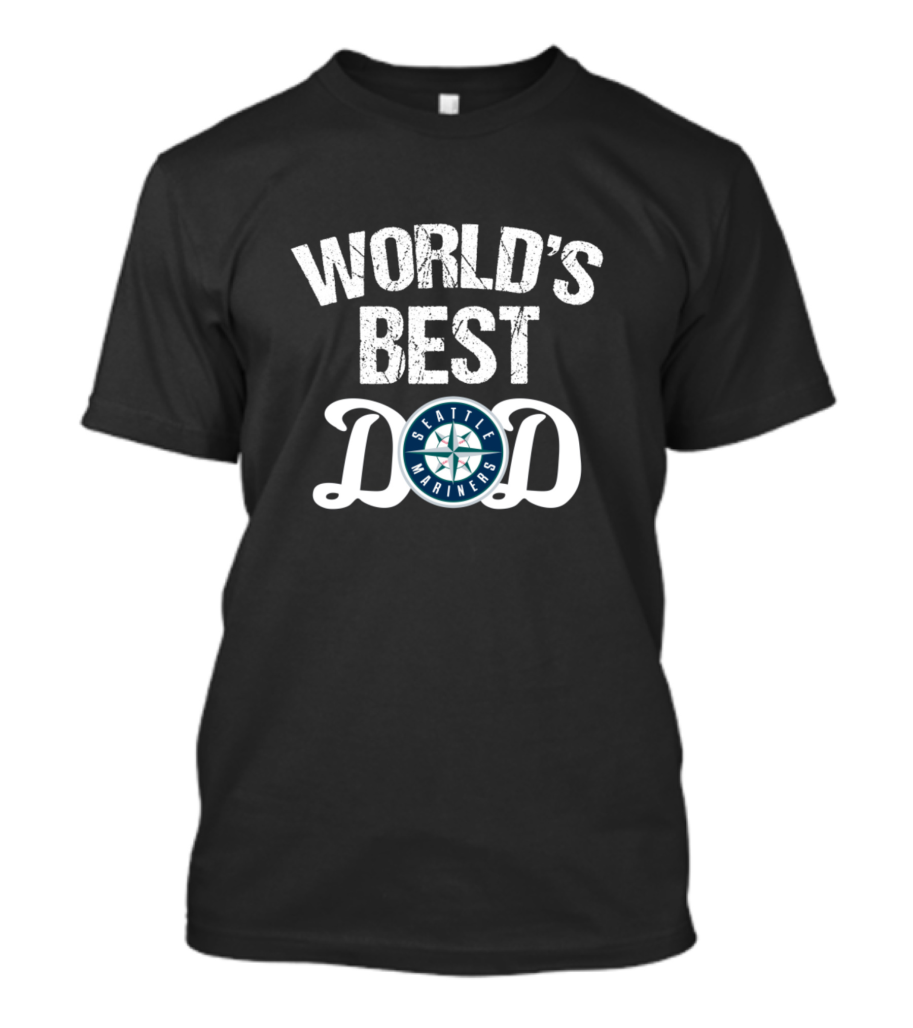 World's Best Dad Seattle Mariners T-Shirt