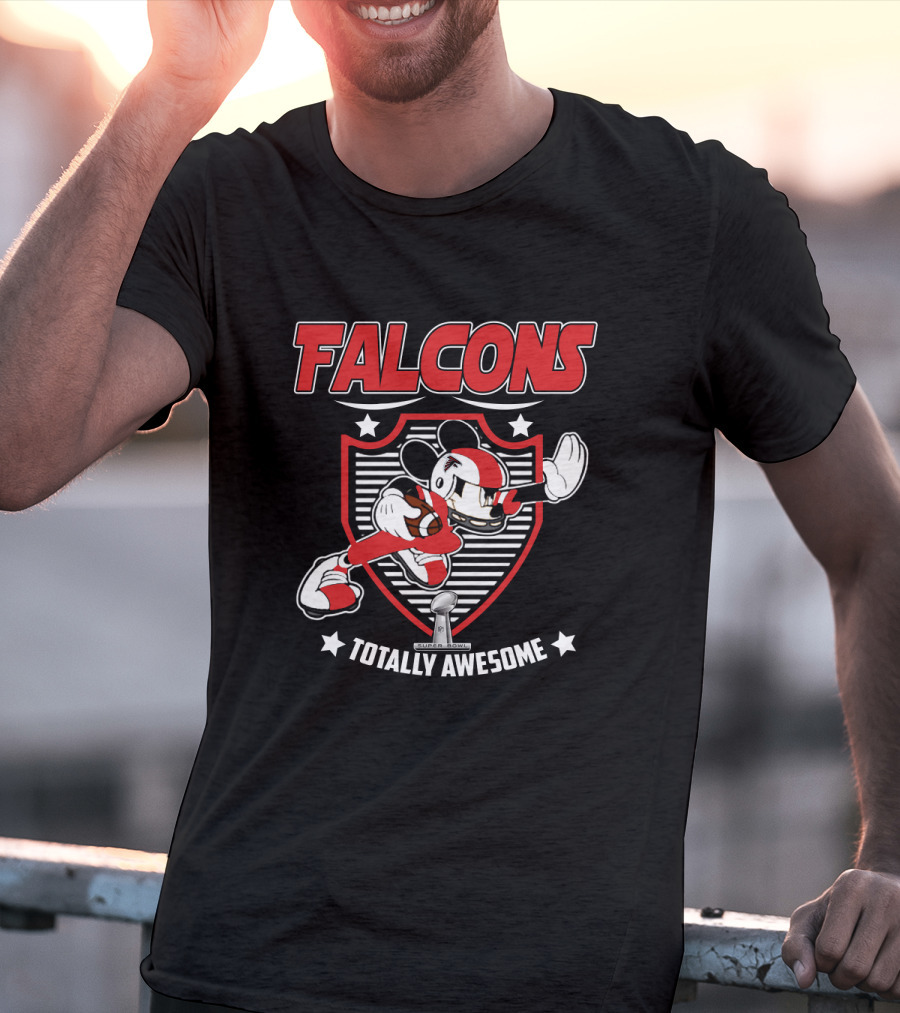 Falcons Totally Awesome Mickey Football Fan T-Shirt