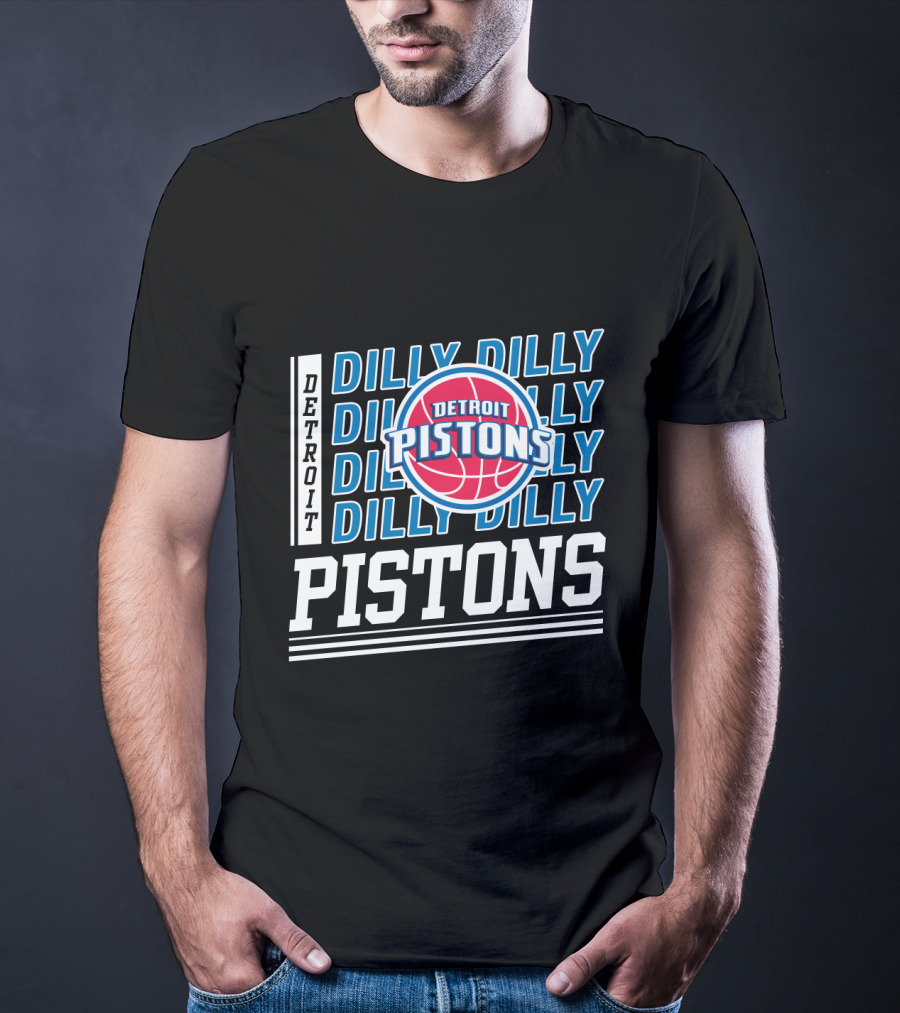Detroit Pistons Dilly Dilly Basketball Fan Collection T-Shirt