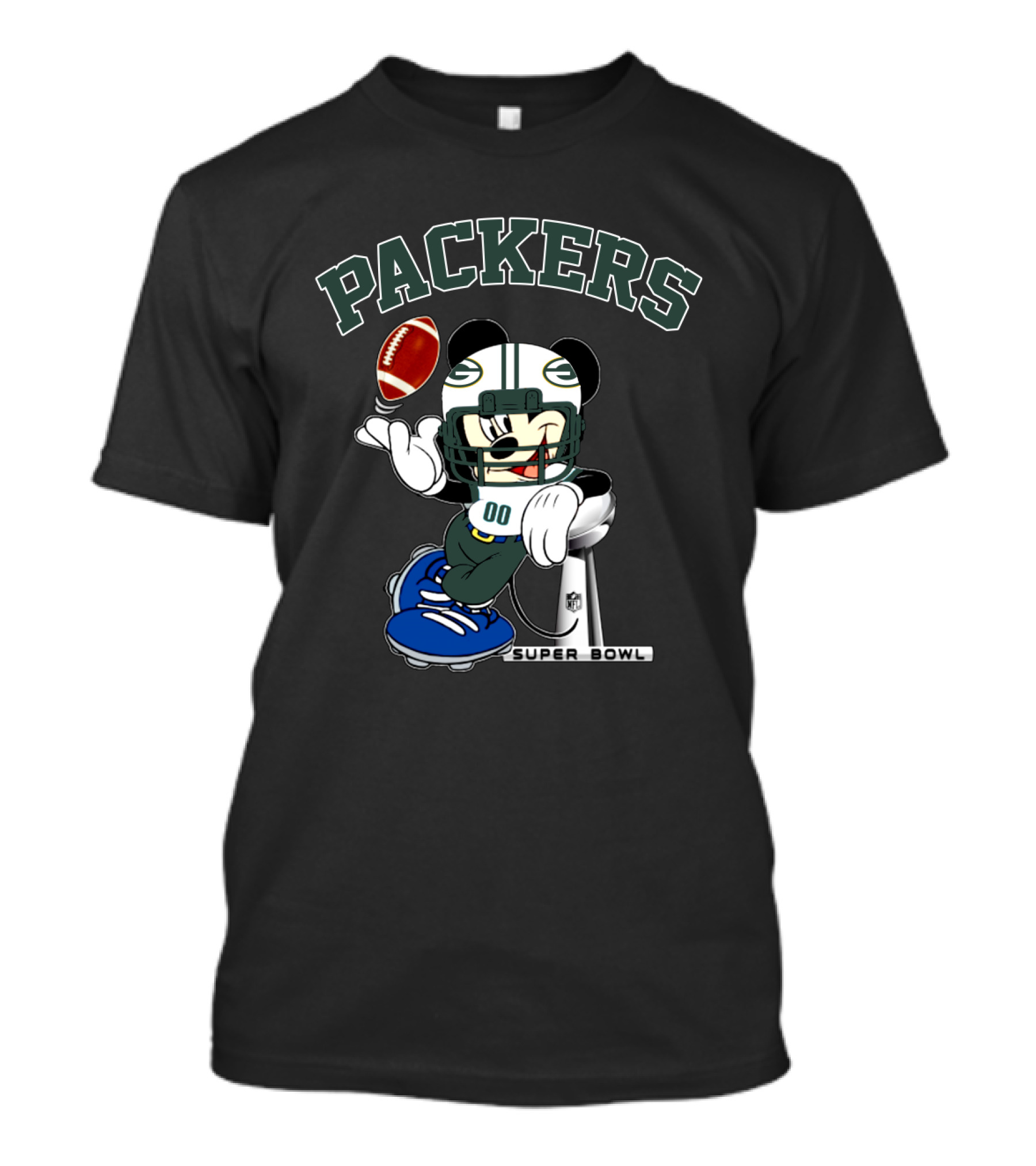 Packers Mickey Super Bowl Nfl T-Shirt