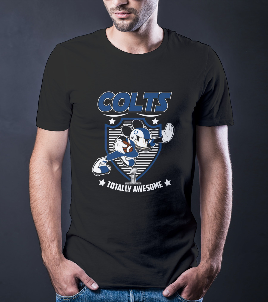 Colts Totally Awesome Mickey Football Fans T-Shirt