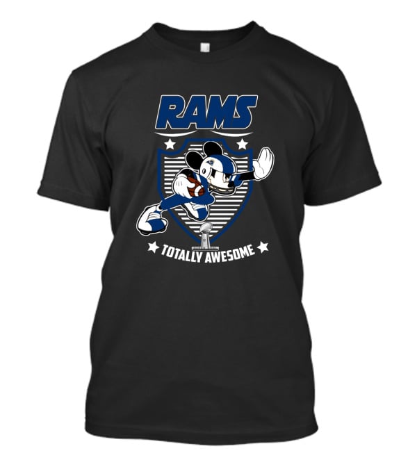 Rams Totally Awesome Los Angeles Mickey Fans T-Shirt