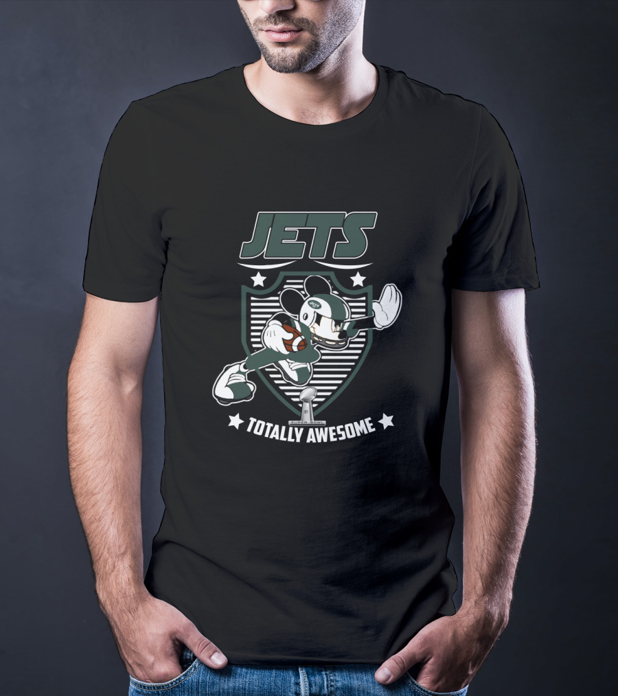Jets Totally Awesome New York Jets Mickey Fans T-Shirt