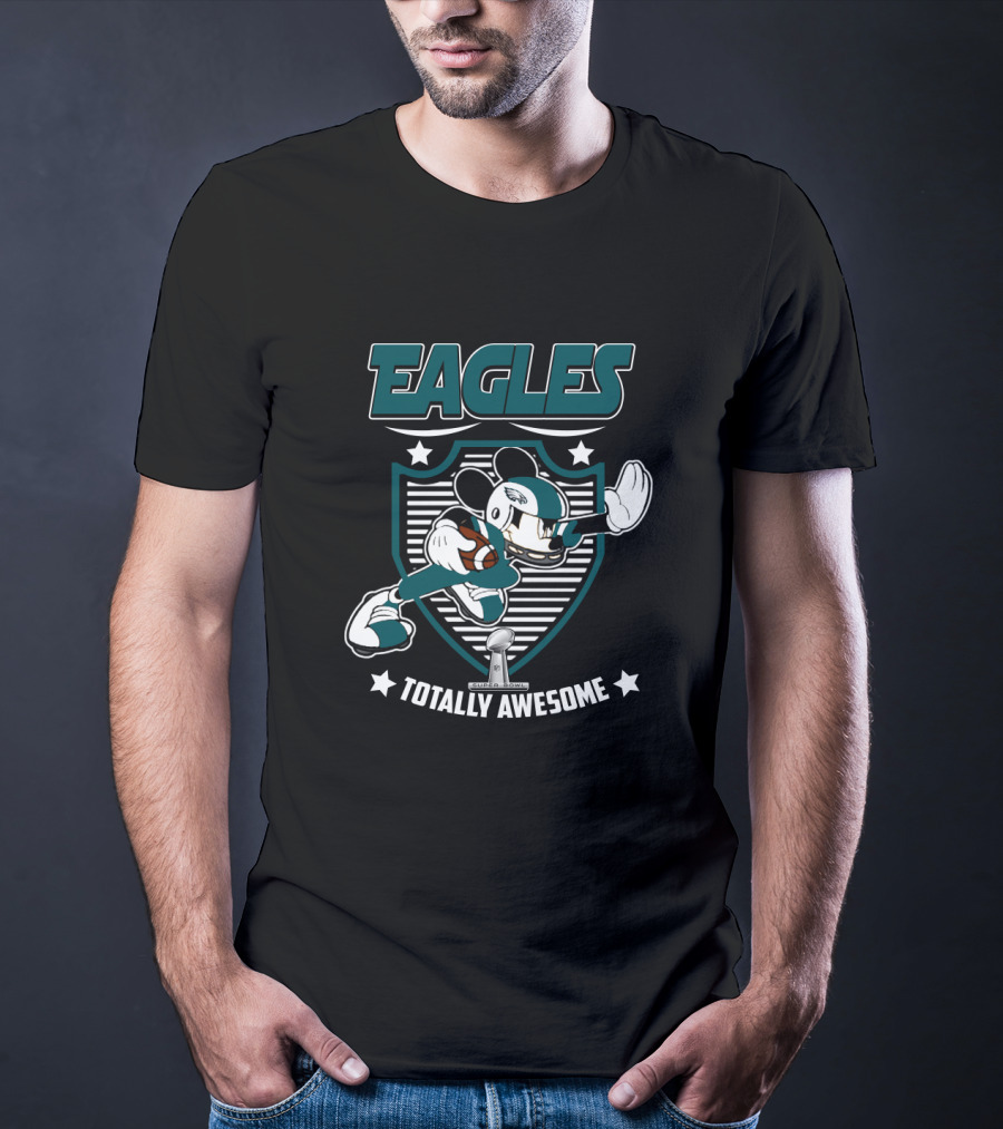 Eagles Totally Awesome Mickey Football Fan T-Shirt