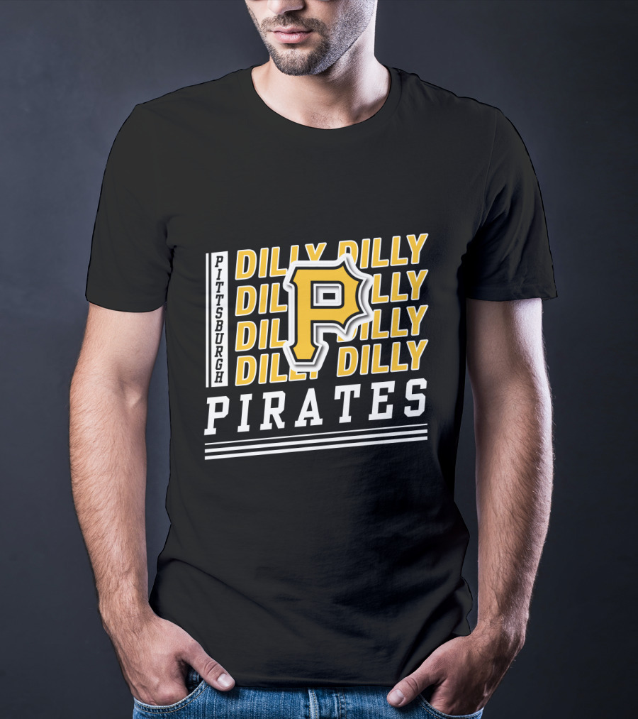 Pittsburgh Pirates Dilly Dilly P Logo Repeat T-Shirt