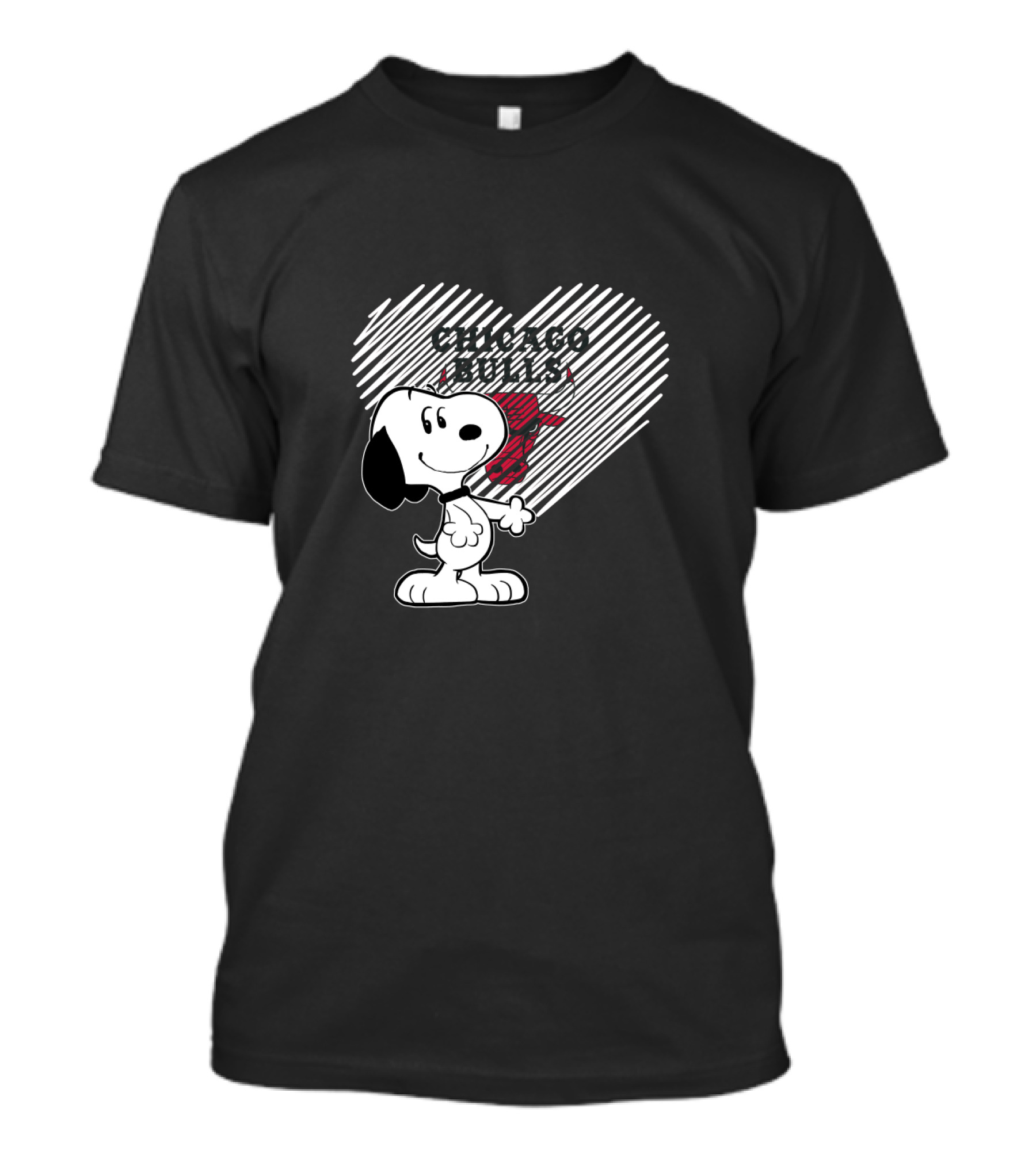 Snoopy Heart Chicago Bulls Fans T-Shirt