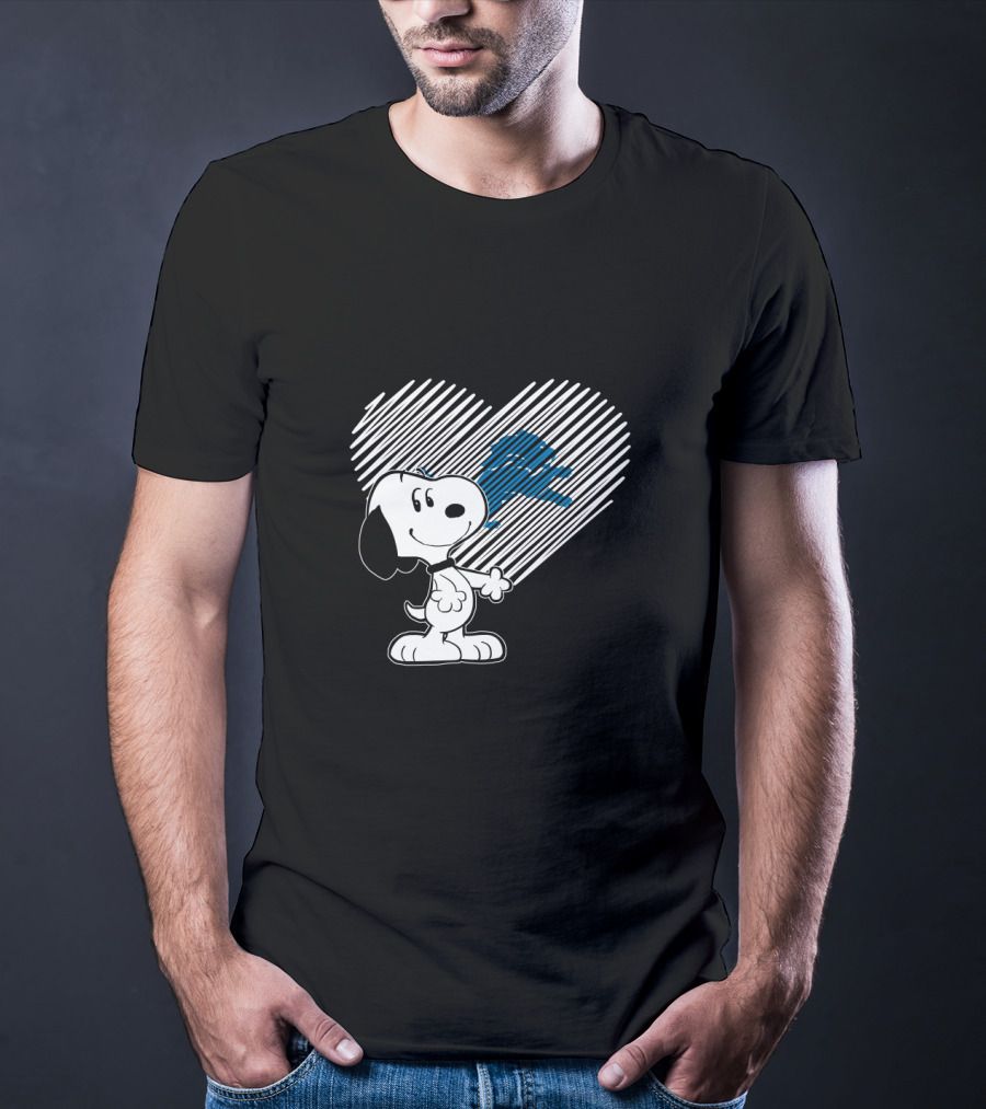 Snoopy Heart Detroit Lions Fans Love T-Shirt