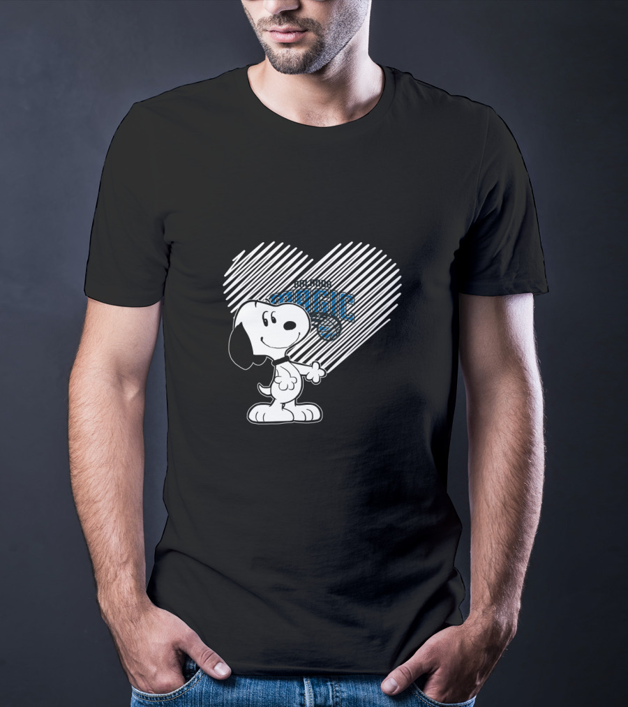 Snoopy Heart Orlando Magic Fans T-Shirt