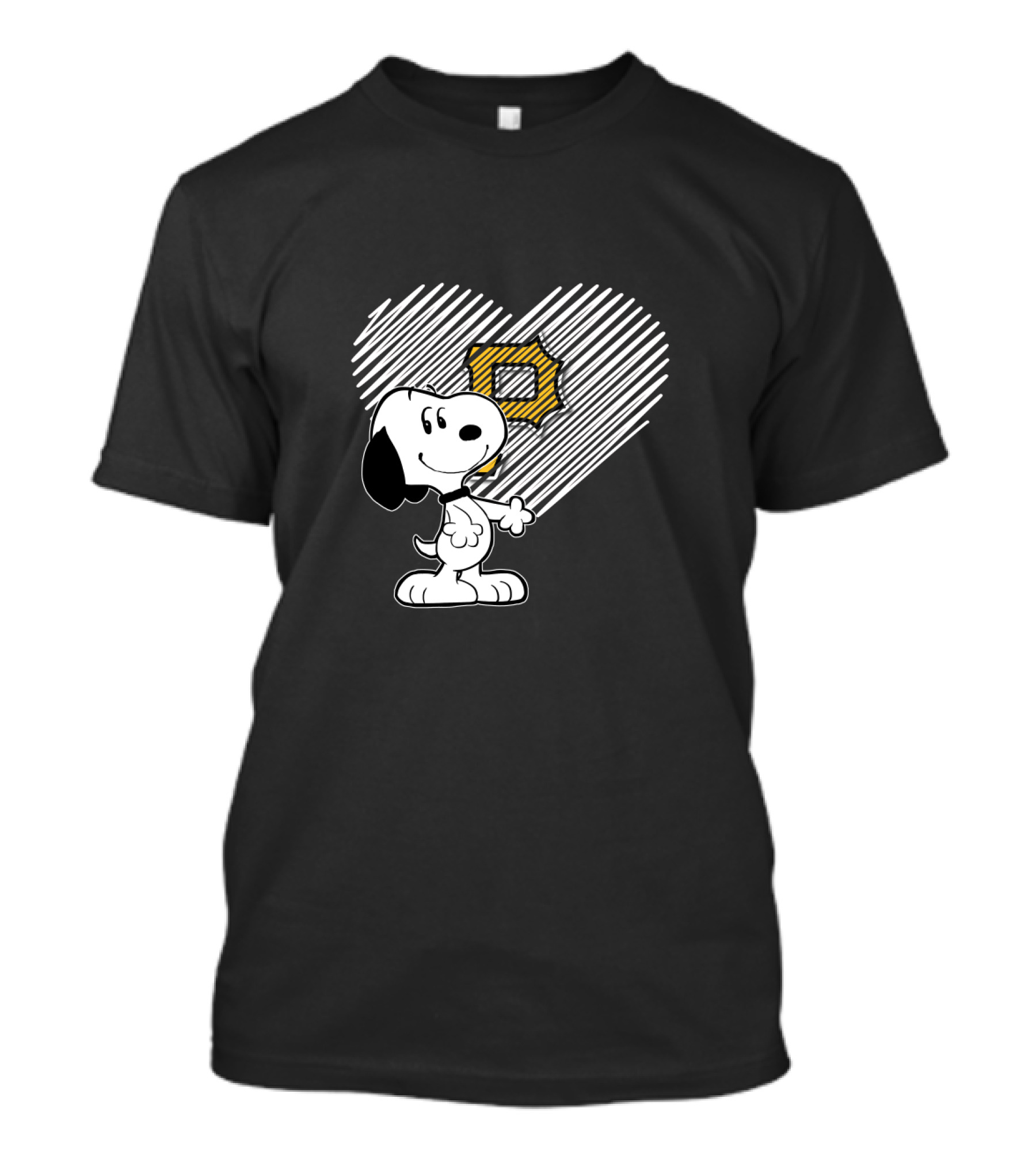 Snoopy Heart Pittsburgh Pirates T-Shirt