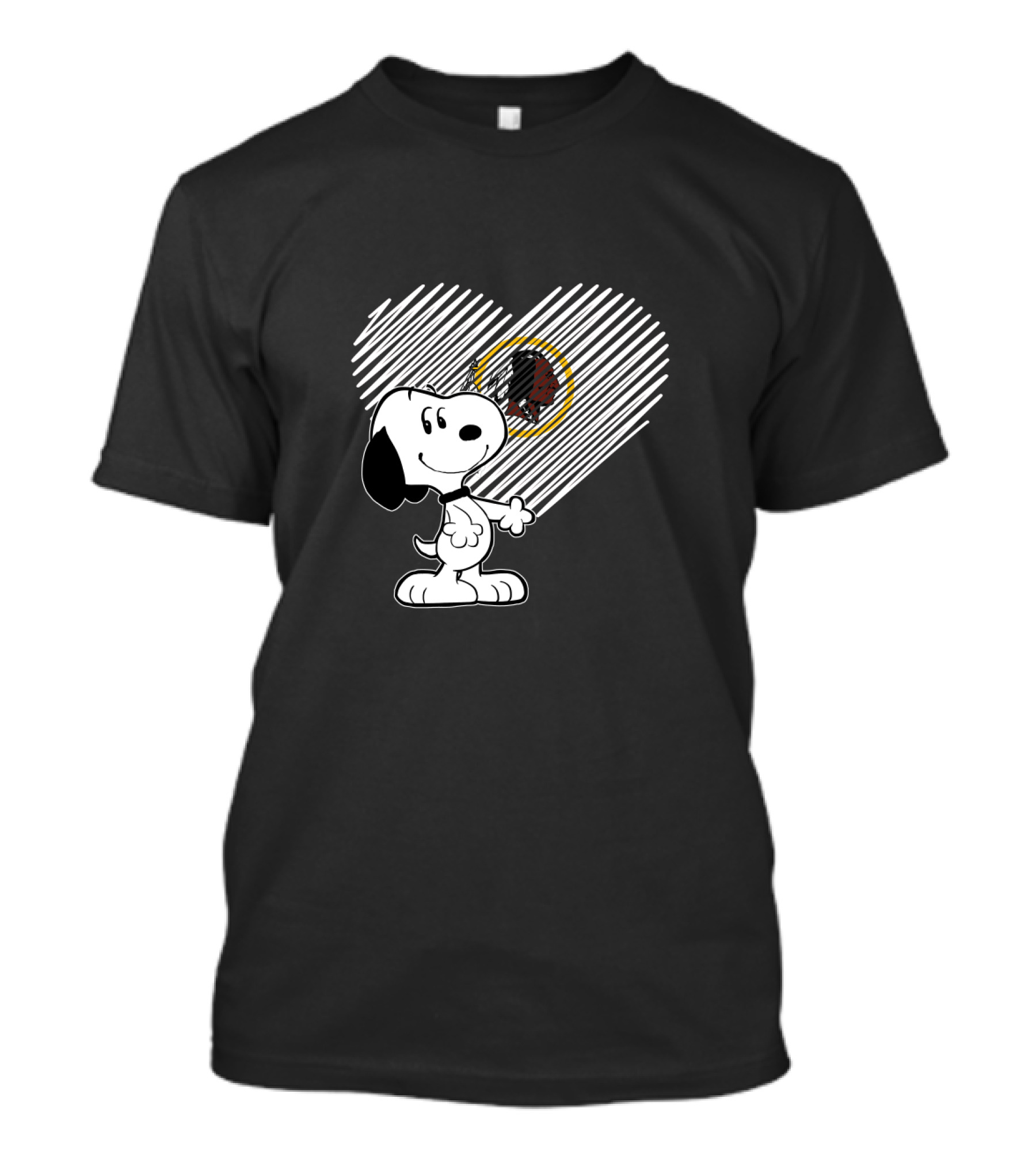 Snoopy Heart Redskins Logo Fan Favorite T-Shirt