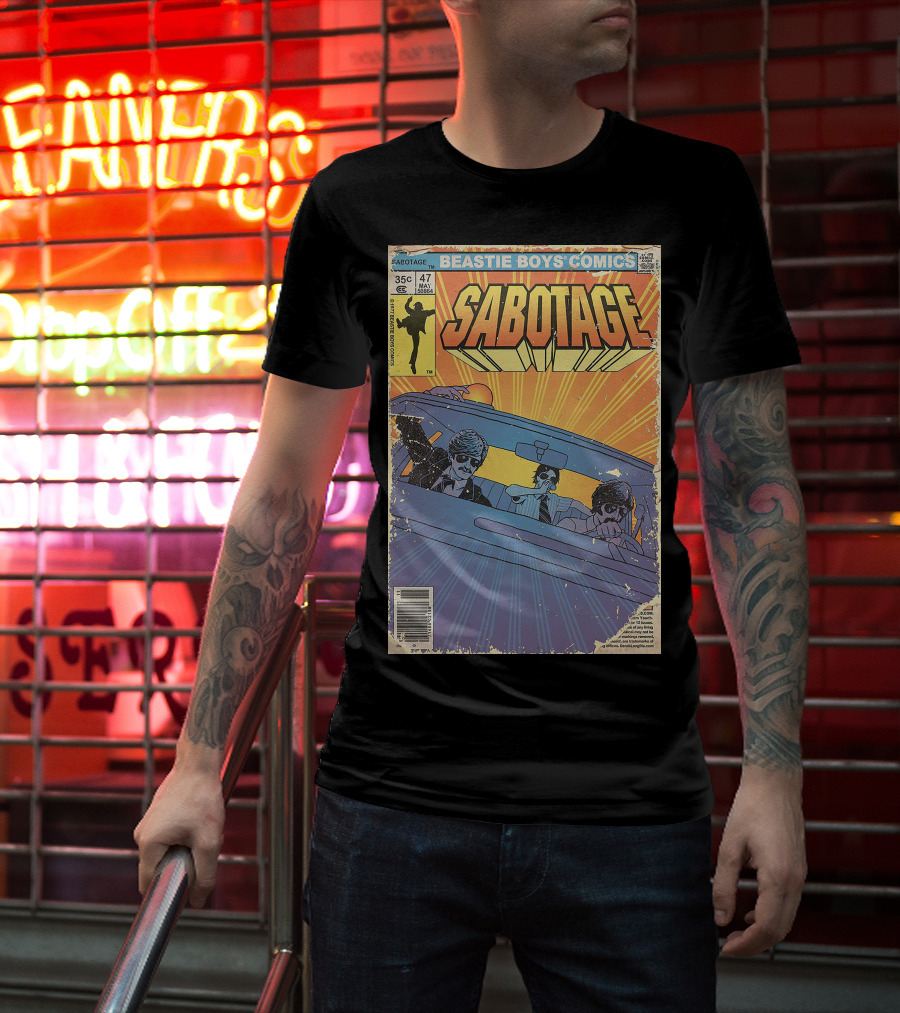 Beastie Boys Comics Sabotage 35¢ 47 Funny Ape 64B♯ Cover T-Shirt