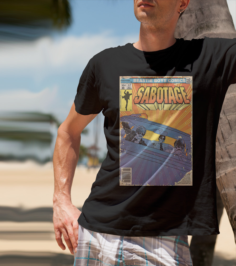 Beastie Boys Comics Sabotage 35¢ 47 Funny Ape 64B♯ Cover T-Shirt