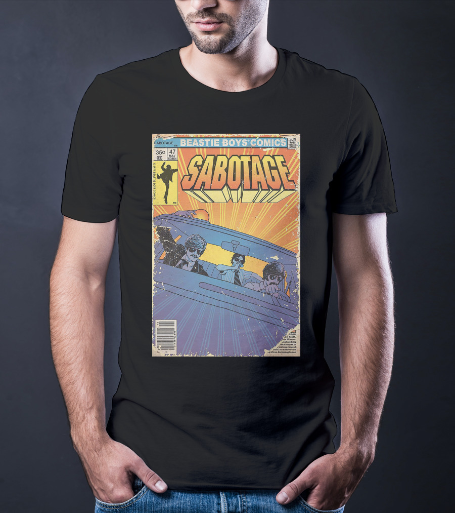 Beastie Boys Comics Sabotage 35¢ 47 Funny Ape 64B♯ Cover T-Shirt